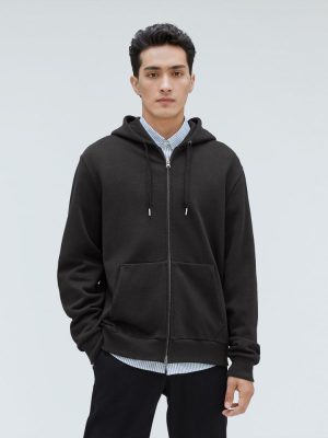 The Organic Track Full Zip | Black