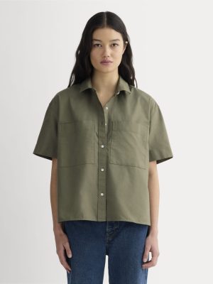 The Short-Sleeve Boxy Oxford | Kalamata