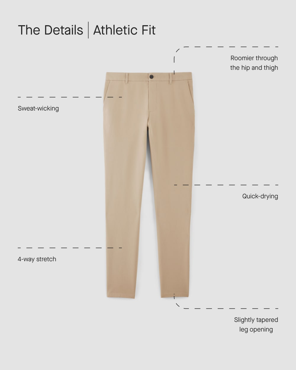 The Performance Chino | Uniform | Slate Grey | Athletic - Image 4