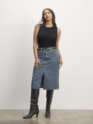 The Mid-Way Skirt | Mid Blue