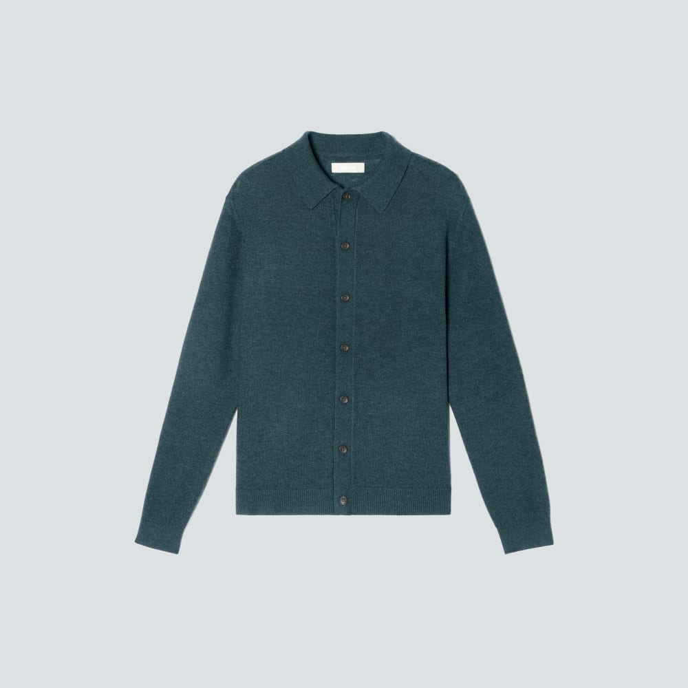 The Merino-Blend Sweater Polo | Deep Teal - Image 2