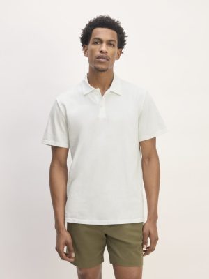 The Premium Weight Short-Sleeve Polo | White