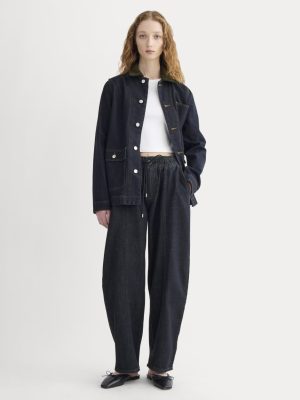 The Drawstring Baggy Jean | Dark Indigo