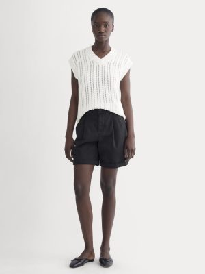 The Pleated Chino Short | Black