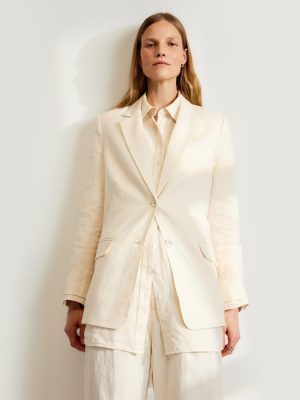 The Oversized Blazer in Linen | Canvas