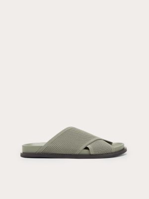 The ReKnit Form Crossover Sandal | Seagrass