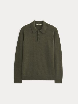 Ultrasoft Polo Sweater | Heather Beech