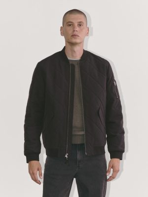 The Quilted Bomber | Black