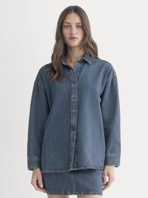 The Oversized Denim Shirt | Tungsten Blue Stone