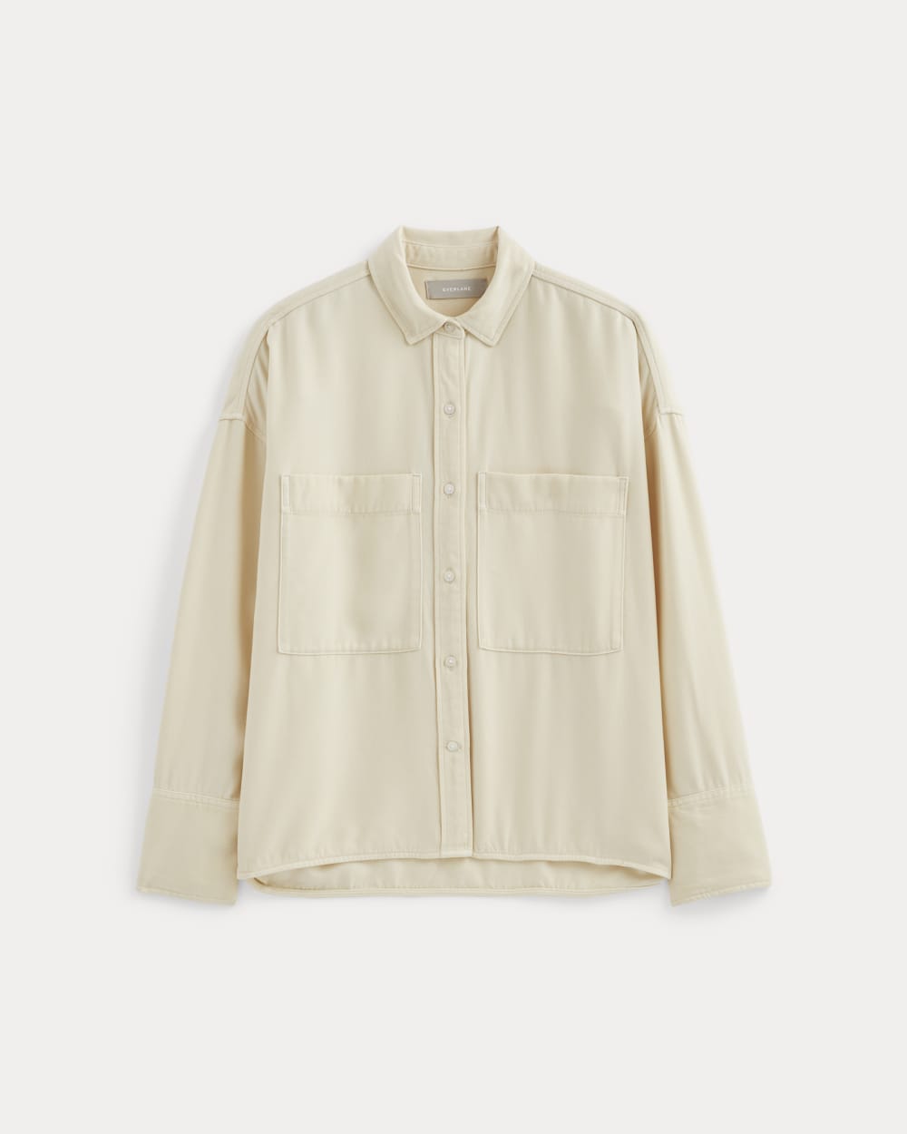 The Boxy Overshirt in Buttersoft | Parchment - Image 2