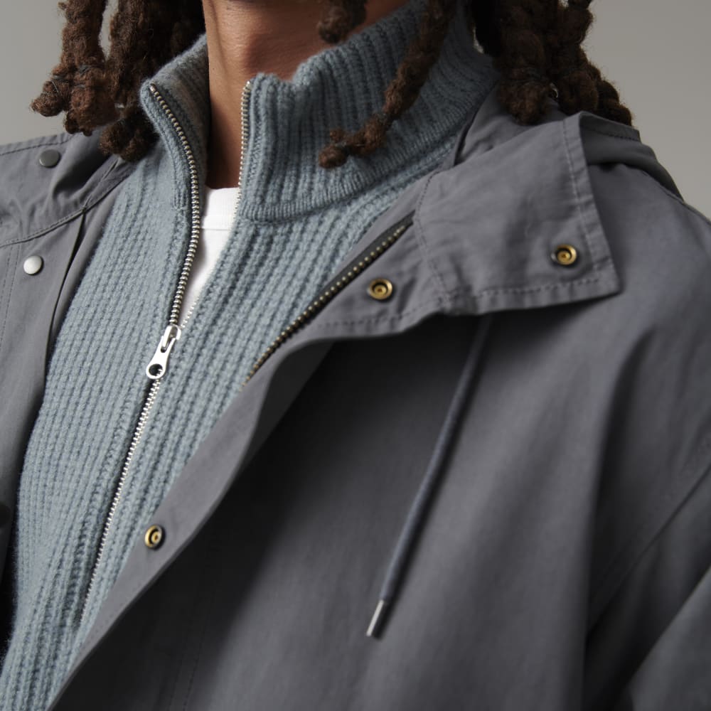 The Waxed Cotton Parka | Slate - Image 4