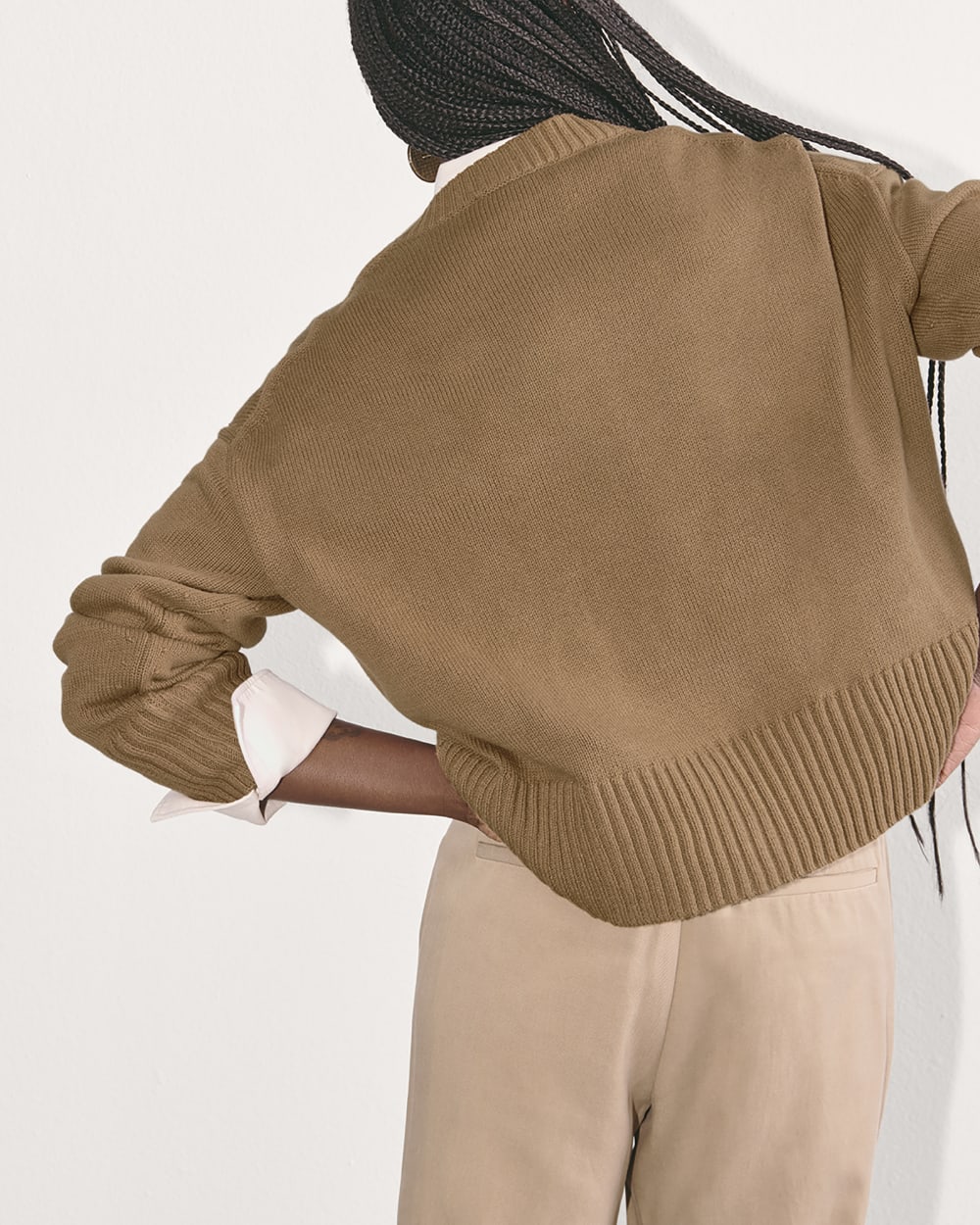 The Boxy Sweater in Everyday Cotton | Toasted Coconut - Image 6