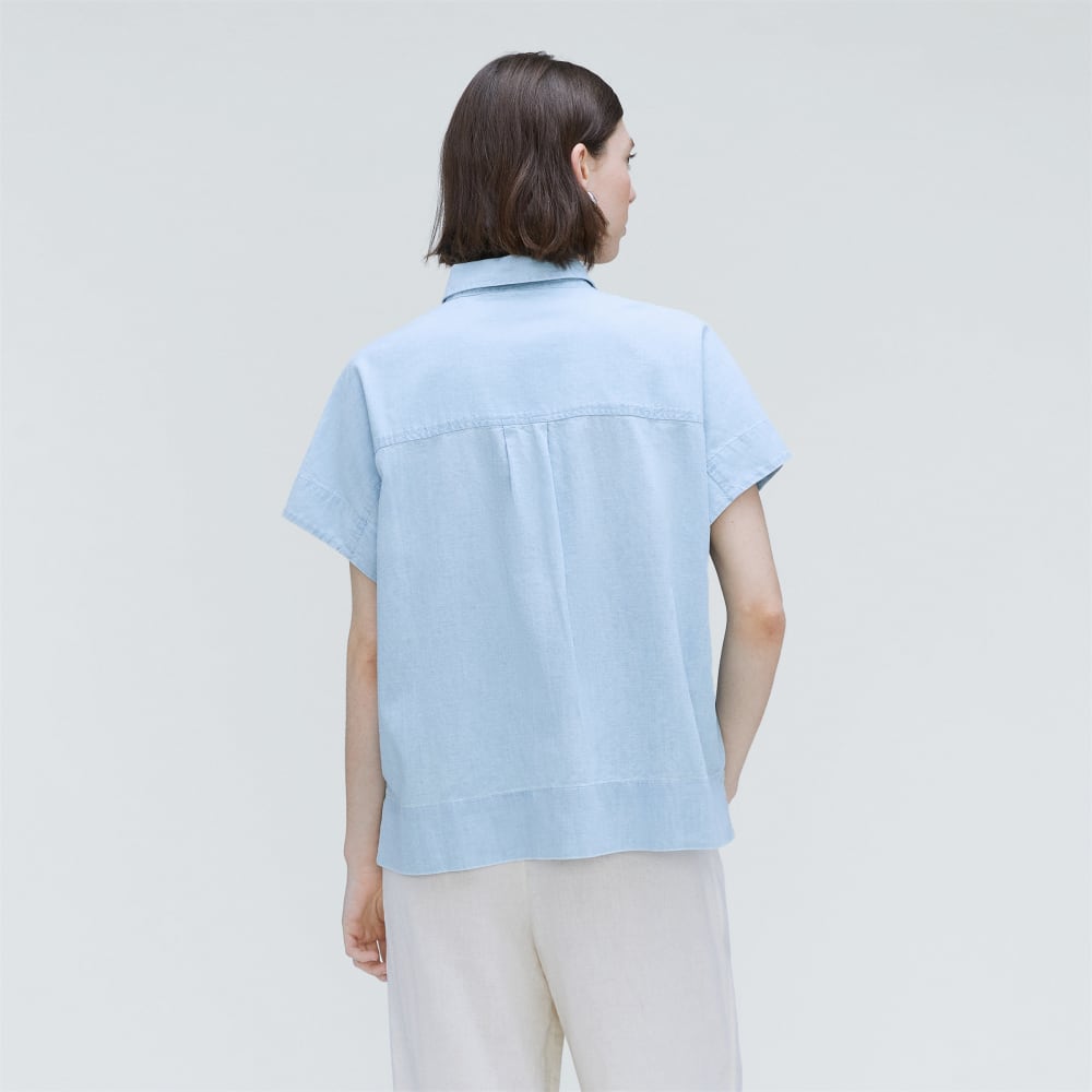 The Short-Sleeve Box Shirt | Icy Blue - Image 3