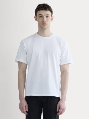 The Premium-Weight Relaxed Crew | Uniform | White