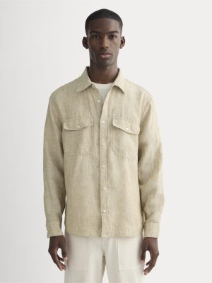The Linen Utility Shirt | Cornstalk Chambray