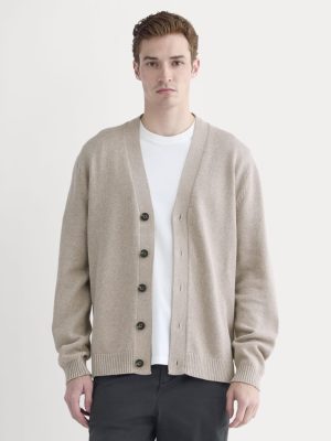 The Classic Cardigan in Everyday Cotton | Heathered Oatmeal