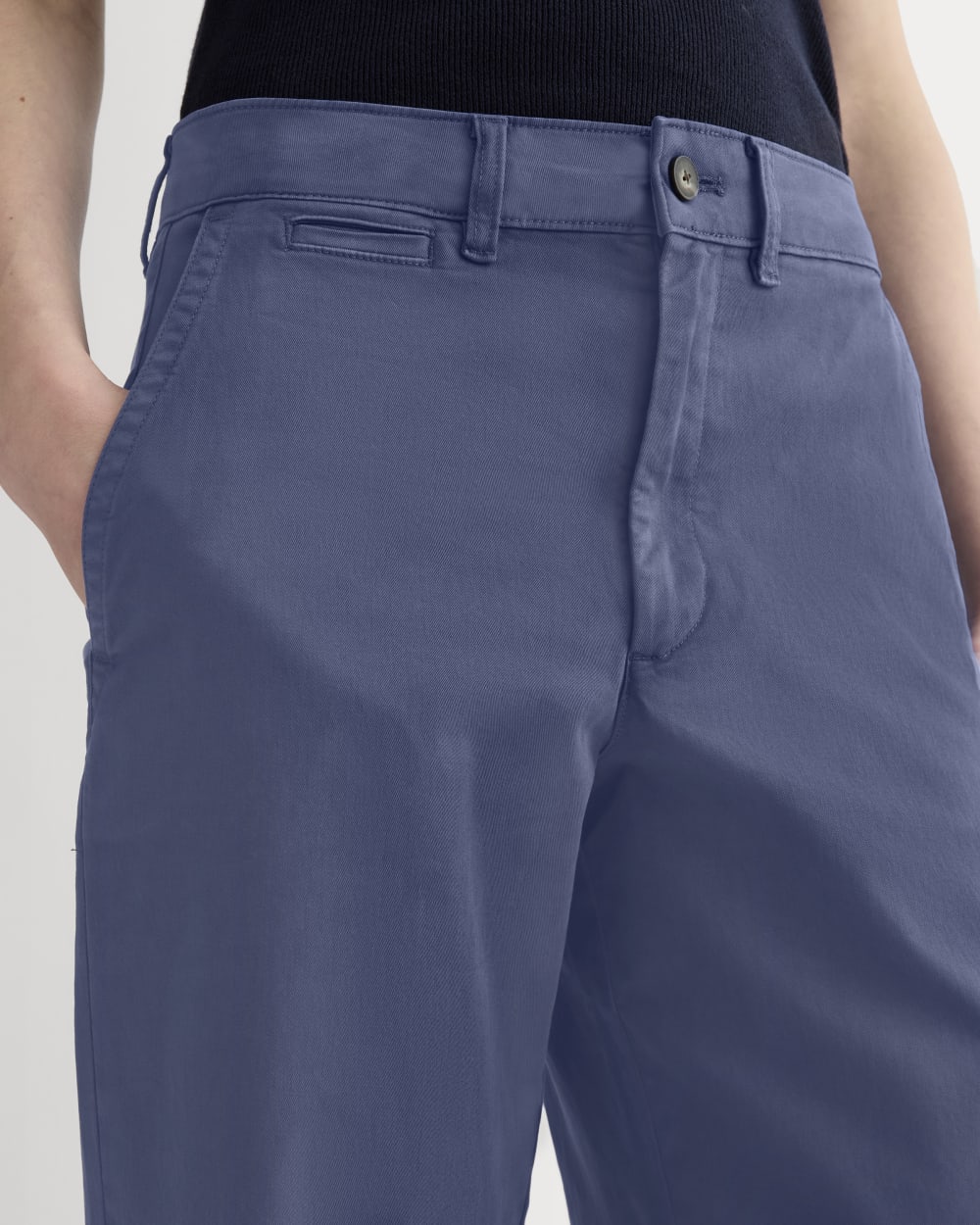 The Wide-Leg Chino | Deep Cobalt - Image 4