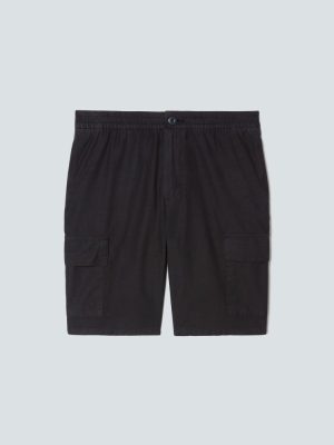The Cotton Linen Short | Black