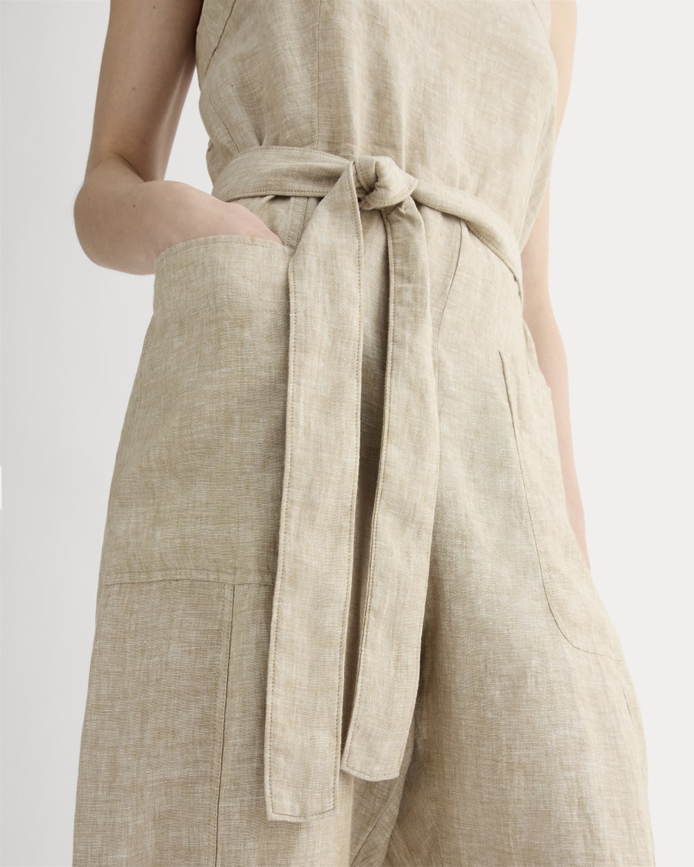 The Utility Coverall in Linen | Cornstalk Chambray - Image 3