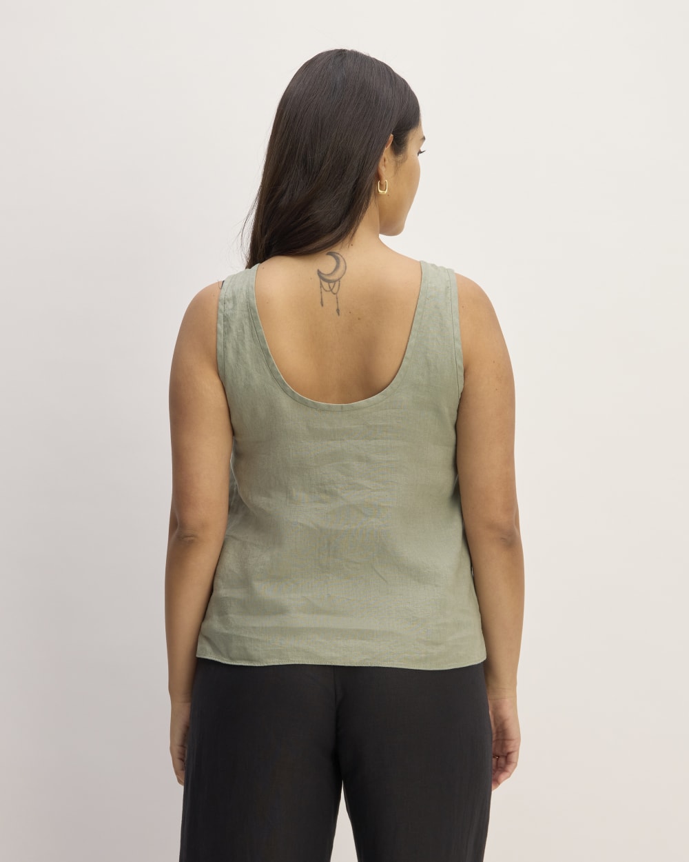 The Scoop Tank in Linen | Sage Green - Image 12