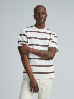 The Premium-Weight Relaxed Crew | Uniform | Chocolate Brown / Canvas Tan