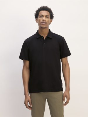 The Premium Weight Short-Sleeve Polo | Black
