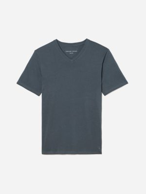The Organic Cotton V-Neck Tee | Dark Slate