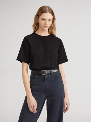 The Organic Cotton Raglan Tee | Black