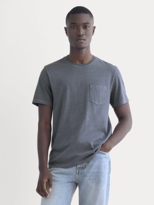 The Essential Organic Garment-Dyed Crew | Navy