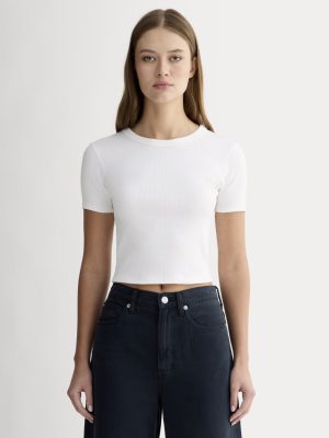 The '90s Rib Tee | White