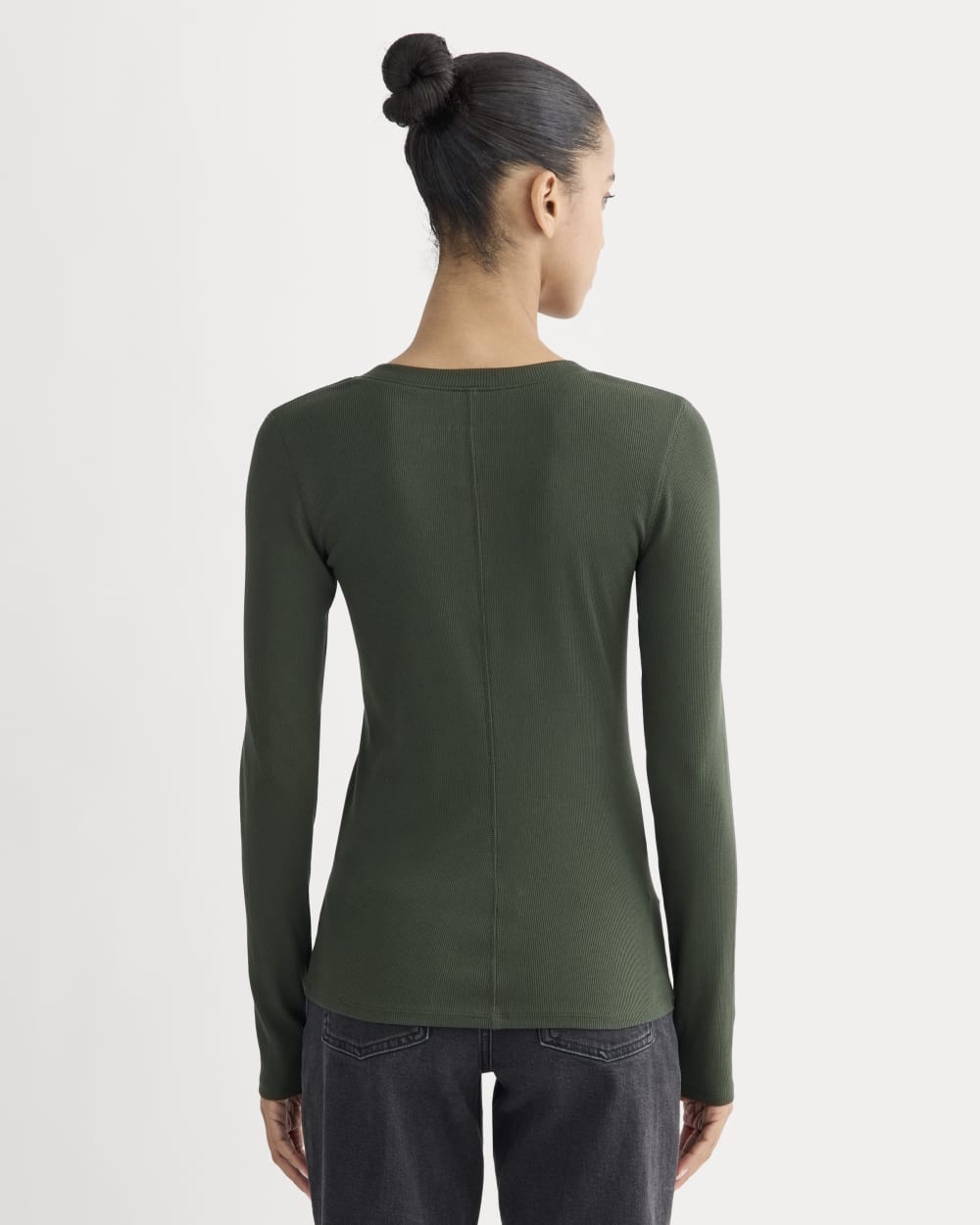 The Luxe Rib Henley | Dark Forest - Image 5