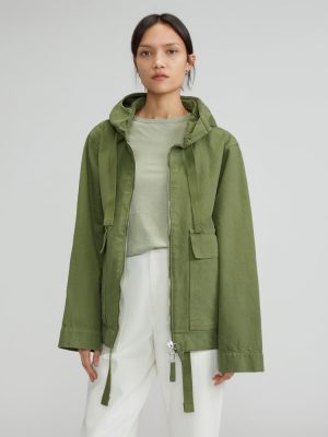 The Canvas Organic Cotton Anorak | Forest Green