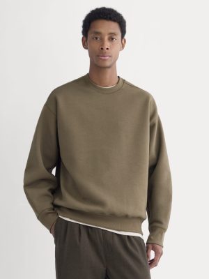 Luxe Fleece Crew Pullover | Deep Taupe