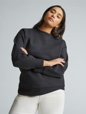 The ReTrack Oversized Crew | Black