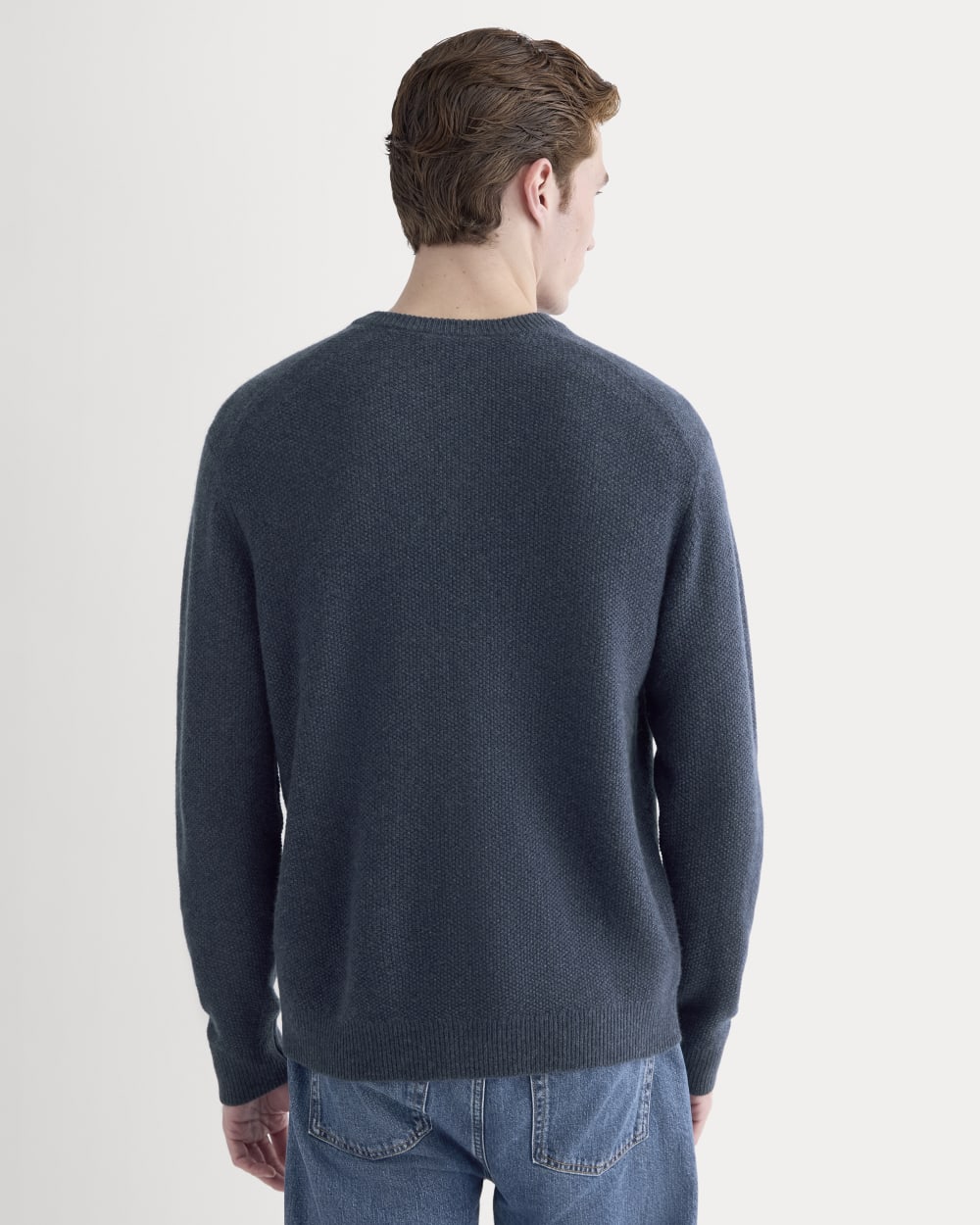 Henley in Wool Cashmere | Indigo - Image 5