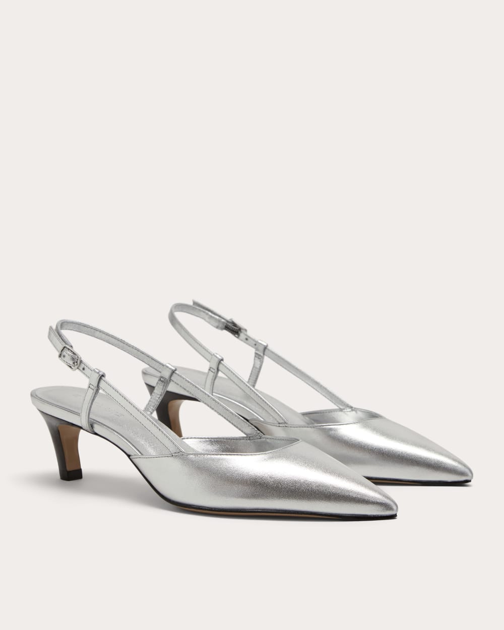 The Studio Slingback Heel | Silver - Image 3