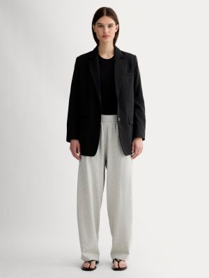 The Off-Duty Barrel Pant | Pale Heather Grey