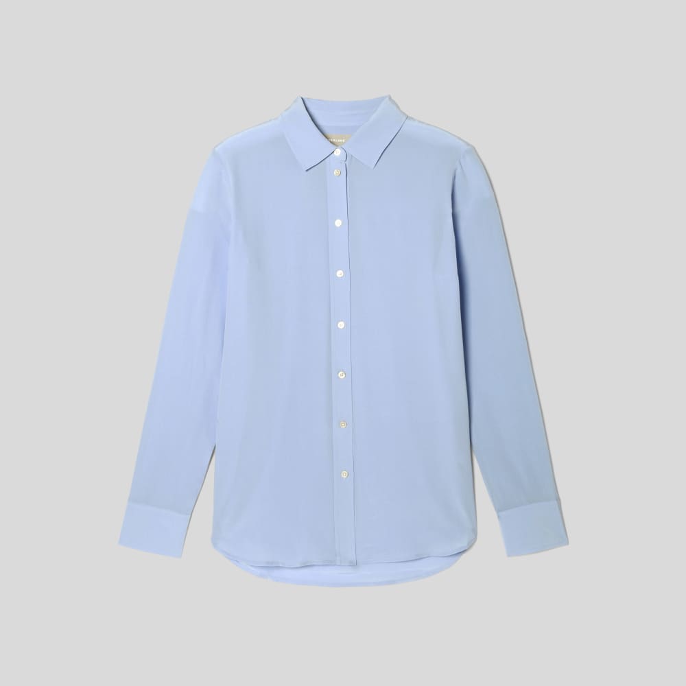 The Must-Have Shirt in Washable Silk | Periwinkle - Image 2