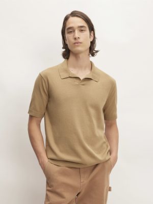 The No-Sweat Polo | Tiger's Eye