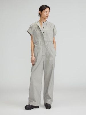 The Easy Workwear Jumpsuit | Canvas Tan / Navy