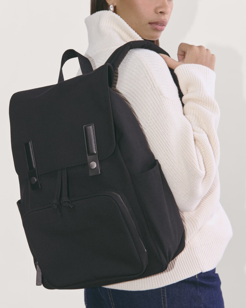 The Canvas Backpack | Black - Image 3