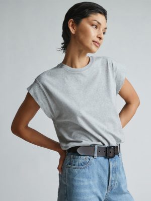 The Muscle Tee in Essential Cotton | Heather Grey
