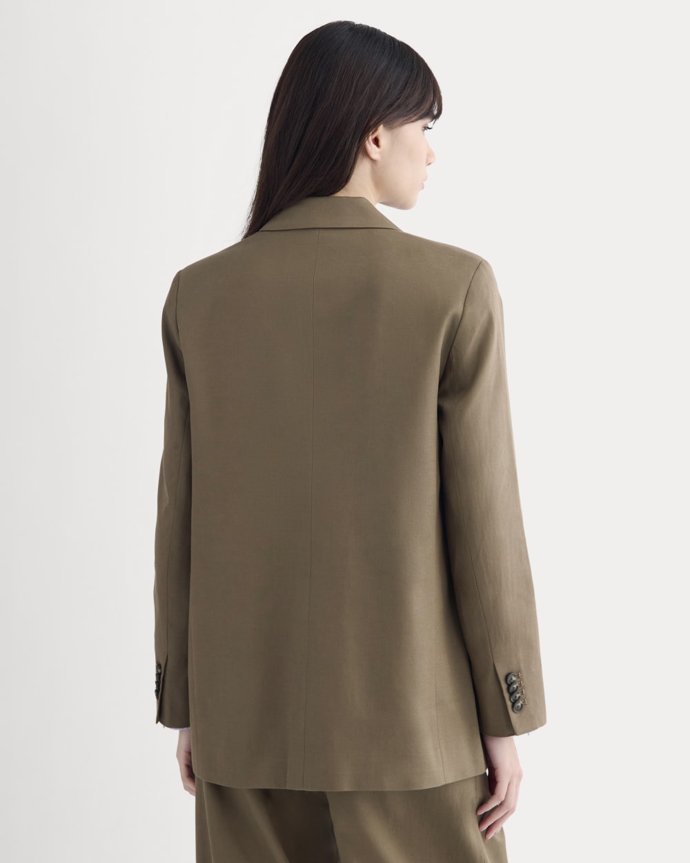 The Oversized Blazer in Buttersmooth | Deep Taupe - Image 5