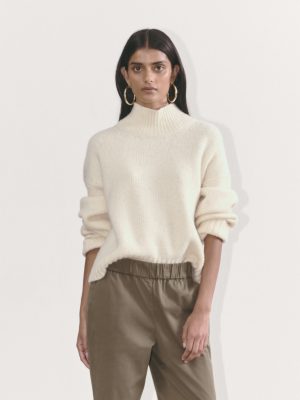 The Cloud Oversized Turtleneck | Bone