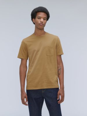 The Organic Cotton Pocket Tee | Dark Brown