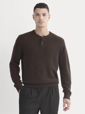 Henley in Wool Cashmere | Americano