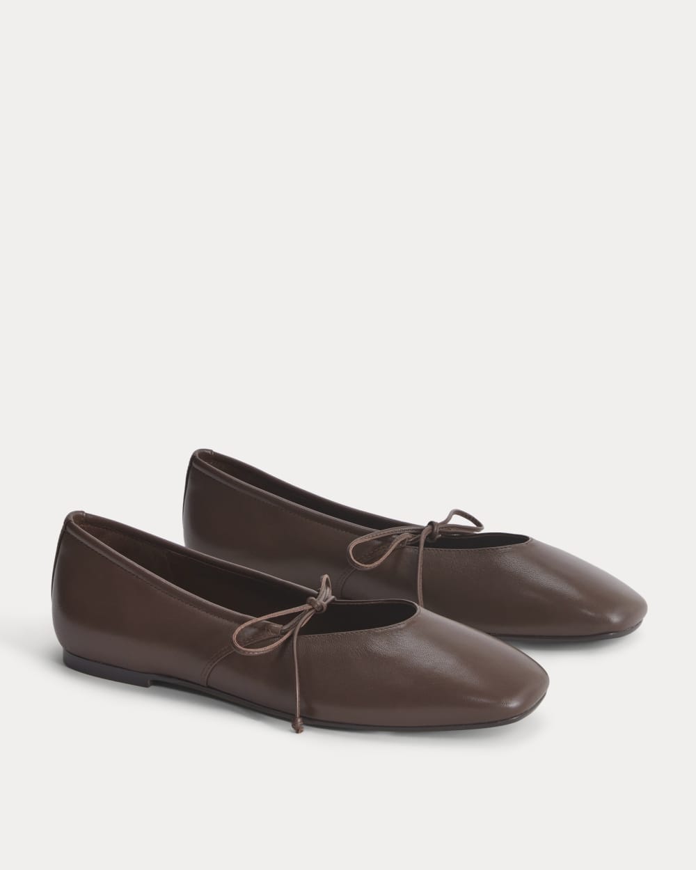 Leather Keyhole Flat | Burnt Umber - Image 2