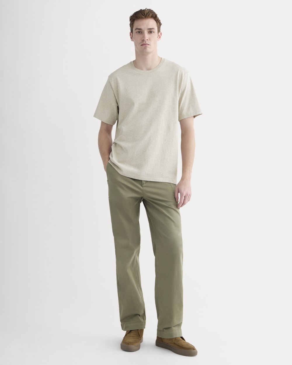 Relaxed Classic Tee | Heathered Oatmeal - Image 3
