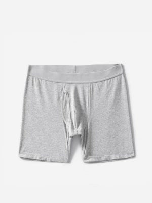 The Supima® Longer Boxer Brief | Uniform | Heathered Grey