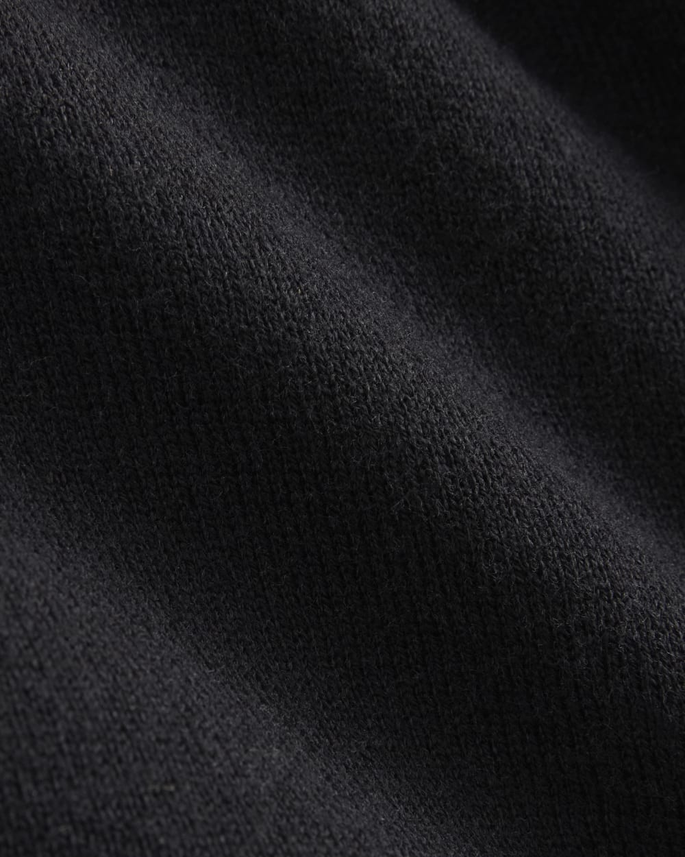 Oversized Polo Sweater in Cotton Merino | Black - Image 6